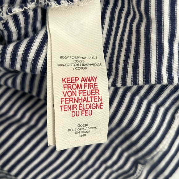 Mini Boden white and navy striped dress - Picture 4 of 5